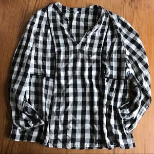 Old navy plaid top